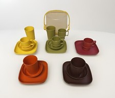 Vintage Tupperware Toys Dishes 18 Pieces, Including Cake Carrier