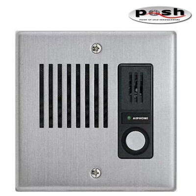 NEW - Aiphone IE-JA Flush Mount Door Station   Stainless Steel Cover