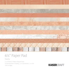 Peachy Collection 6.5" Inch Paper Pad Paper Crafting Kaisercraft PP1054 New