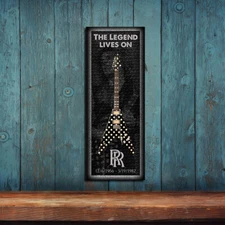 Randy Rhoads The Legend Lives On Polka Dot Sandoval Flying V Metal Sign THC2367
