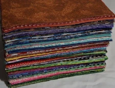 Lot of 25 10" X 10" SQUARES *PRECUT* 100% Cotton Fabric (LAYER CAKE, QUILT KIT)