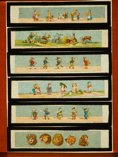 Lot de 60 Plaques XIXe pour Lanterne Magique : LA SUISSE - 10