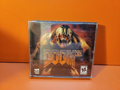 DOOM 3 (PC Windows, 2004) Complete 3 Disc Set w Key ~ Read Description