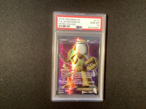 2016 Pokemon XY Fates Collide Alakazam EX #117/124 PSA 10