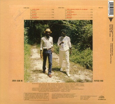 JESS SAH BI & PETER ONE OUR GARDEN NEEDS ITS FLOWERS NEW CD