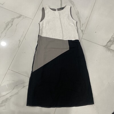 For Cynthia Linen sleeveless dress Size S