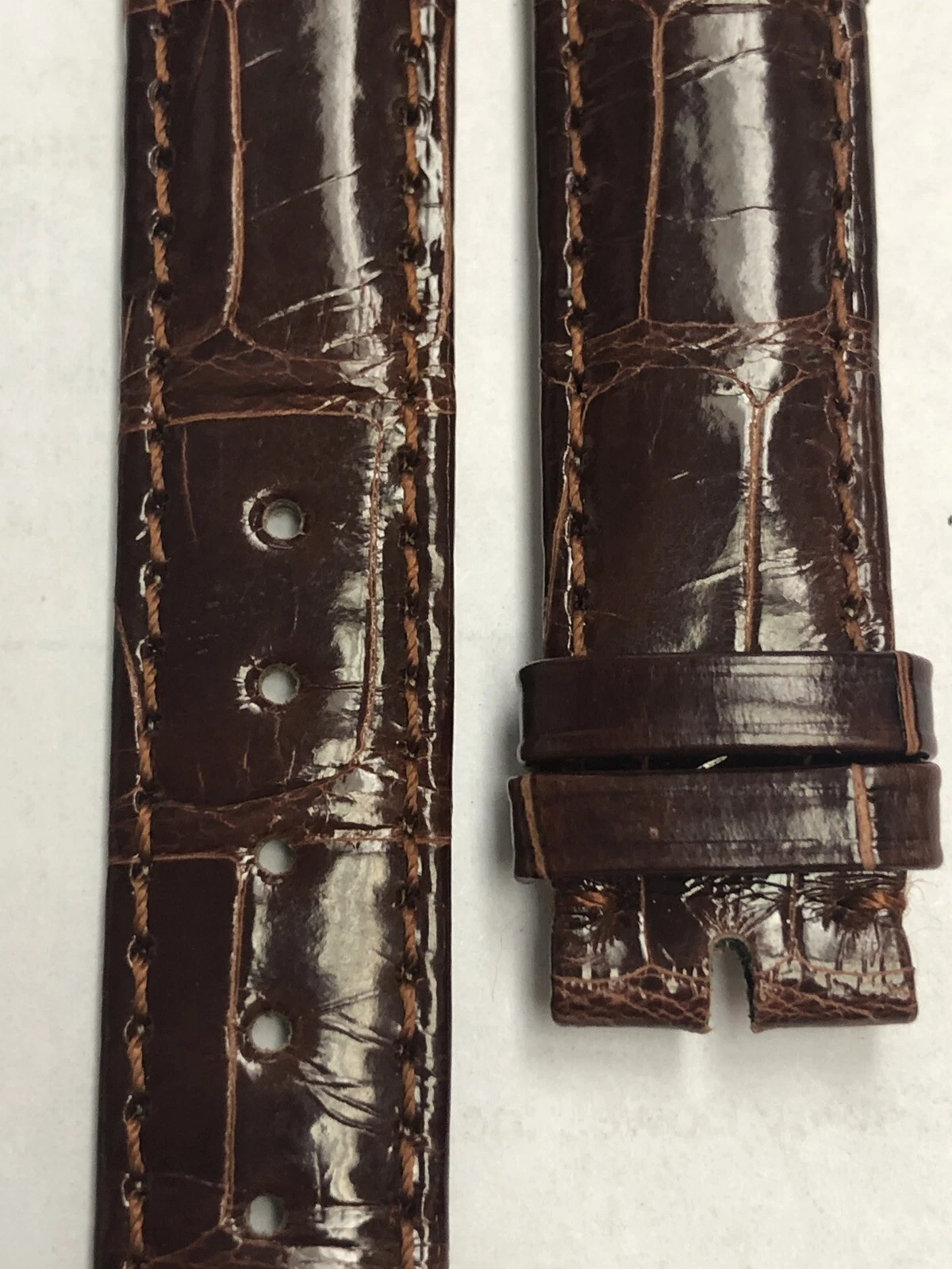 Chopard — CHOPARD Brown Genuine Crocodile  Strap Band 15mm NEW