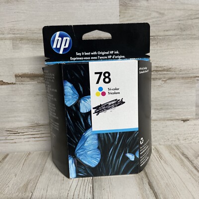New & Sealed: HP 78 Tri-Color Ink Cartridge Genuine C6578DN Date: 8/ ...