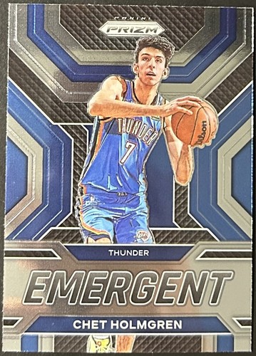Chet Holmgren 2022 23 Panini Prizm Basketball Rookie RC Card Emergent 