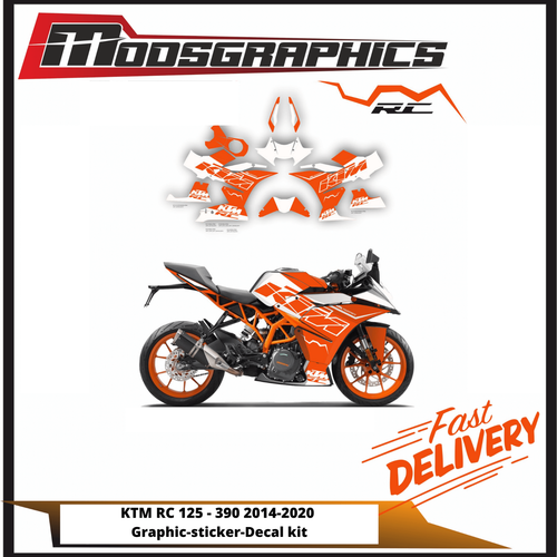 full Decal Wrap fits KTM RC 125 to 390 