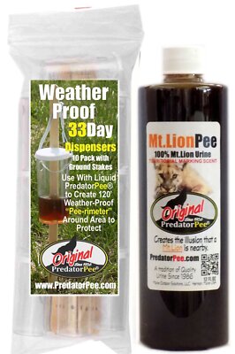 PredatorPee Original Mountain Lion Urine -Territorial Marking Scent -12oz