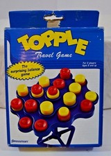 VTG RARE Pressman Travel Topple Game Complete Box Vacation Fun