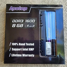 apotop ddr3 1600 8gb u-dimm pc3-12800 - NEW in sealed box - 2x 4gb modules 
