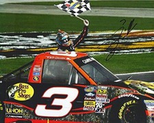 AUTOGRAPHED 2013 Ty Dillon 3 Bass Pro Shops Racing TEXAS WIN Checkered Flag C