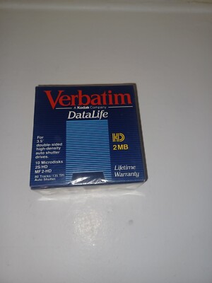 Verbatim DataLife 2HD 3.5'' Microdisks 90mm Double Sided 10 Pack New Sealed