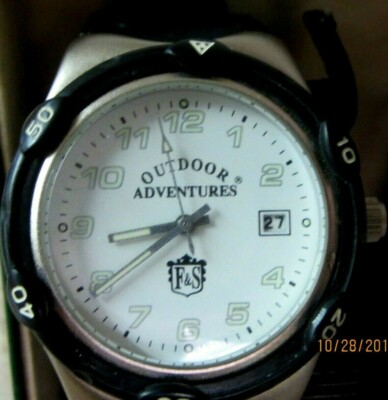 FIELD & STREAM OUTDOOR WATCH AND COMPASS 2 IN 1 OA026WSK AUTHENTIC OUTDOORS NEW!
