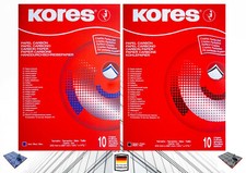 KORES Kohlepapier DIN A4 Pauspapier Durchschreibepapier - In Blau und Schwarz