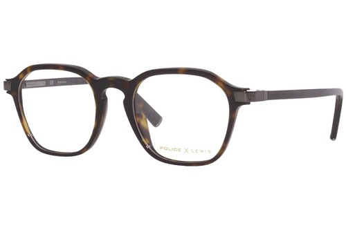 POLICE VPLM07 0AG9 Eyeglasses Transparent Brown Frame 52mm 