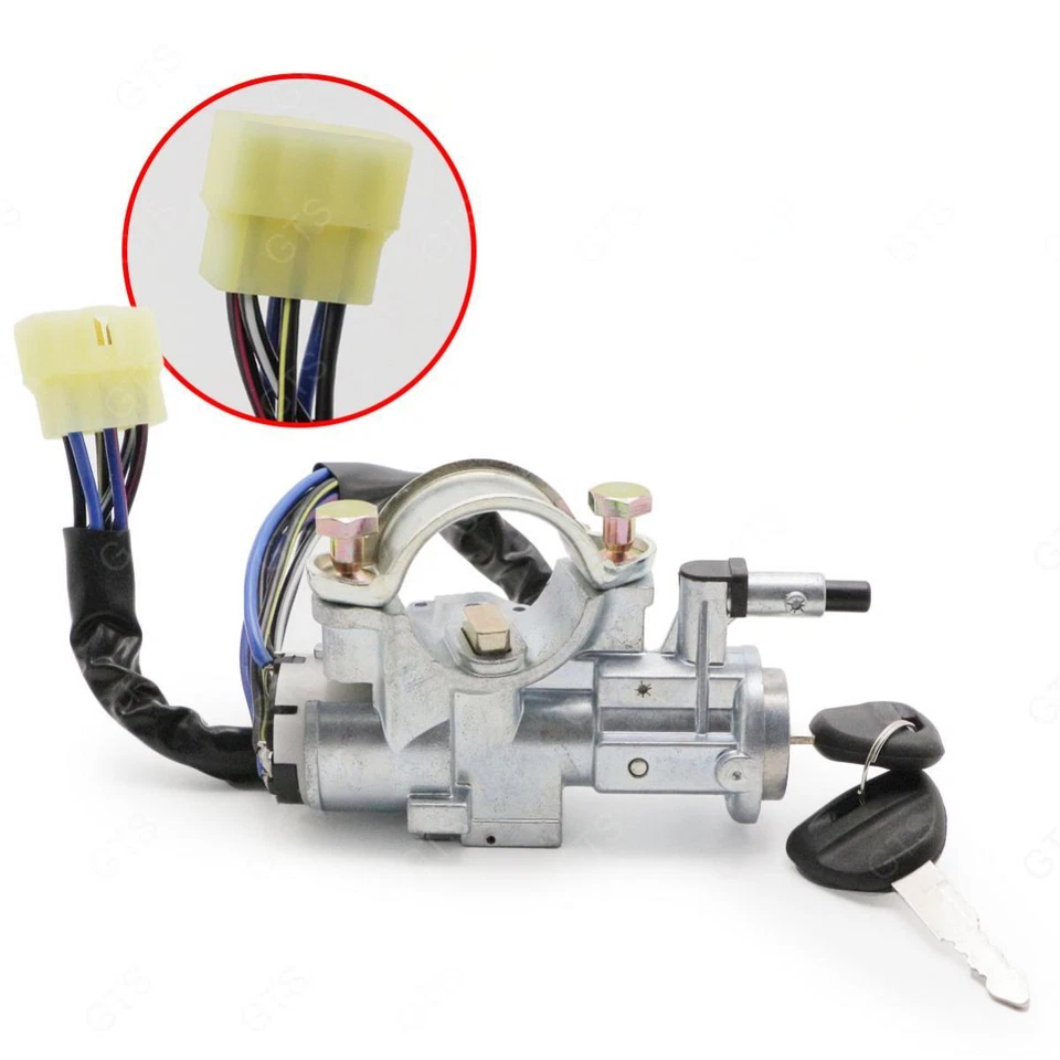 Set Ignition Switch Starter Key For Mitsubishi L200 Cyclone Mighty Max 1987 - 94 Foto 4 de 4
