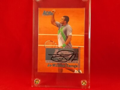 JO-WILFRIED TSONGA 2011 Ace Authentic AUTOGRAPH in new 4-screw acrylic holder