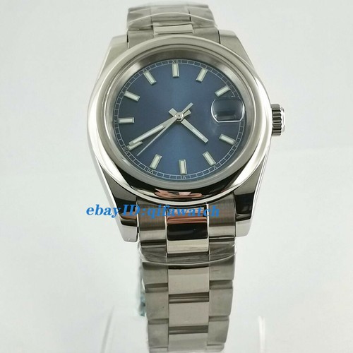 40mm BLIGER Polished/Brushed Strap sapphire glass DG2813 Automatic mens watch - Picture 3 of 11