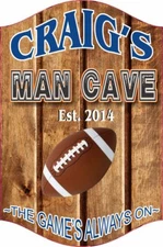 Custom Sports Bar Sign Man Cave Decor Football Baseball Fan Sign