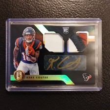 #7/25 Keke Coutee Rookie Patch Auto 2018 Panini Gold Standard Texans Texas Tech