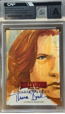 Thora Birch Signed 2025 Hollywood Legends Monares 1/1 Sketch American Beauty
