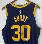 Stephen Curry "3pt King" Signed Warriors NBA Nike ADV Authentic Jersey USASM BAS