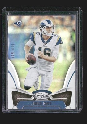 2018 Panini Certified Jared Goff #71 Parallel /499 Los Angeles Rams