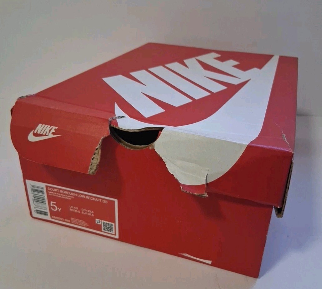 Nike Court Borough Low Recraft  Youth Sneakers Size 5Y. Box Has Cosmetic Damage thumbnail 8