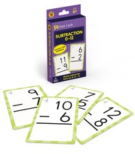 Carson-Dellosa 0769677215 Subtraction Flash Cards 54 Assorted 3.25x5.25