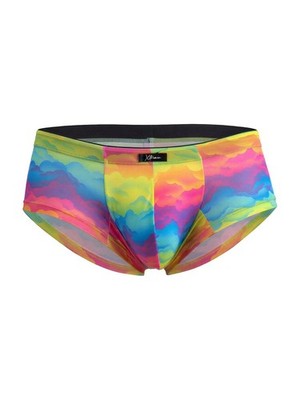 Mens Underwear: Xtremen 91283 Rainbow Printed Microfiber Briefs