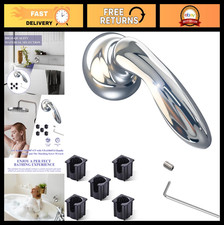 Shower Faucet Handle Replacement Kit with 5 Inserts Screw Wrench, Polished Chr