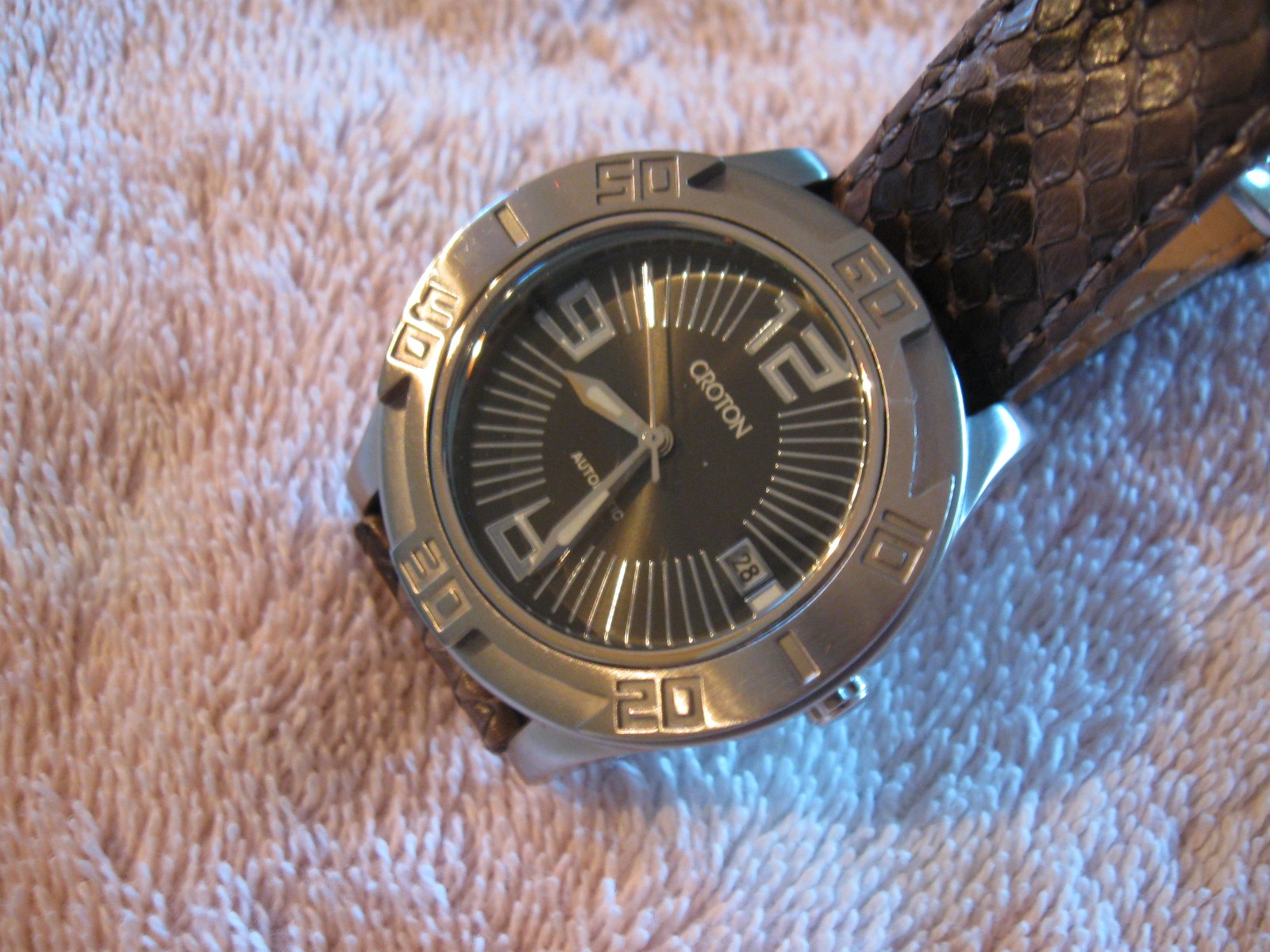 Croton Automatic Watch - Python Strap - image 6