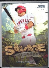 2025 Topps Stadium Club Mike Trout #SS-13 Savage Sluggers Los Angeles Angels