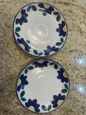 International Tableworks Blue Napoli Stoneware Salad Plate