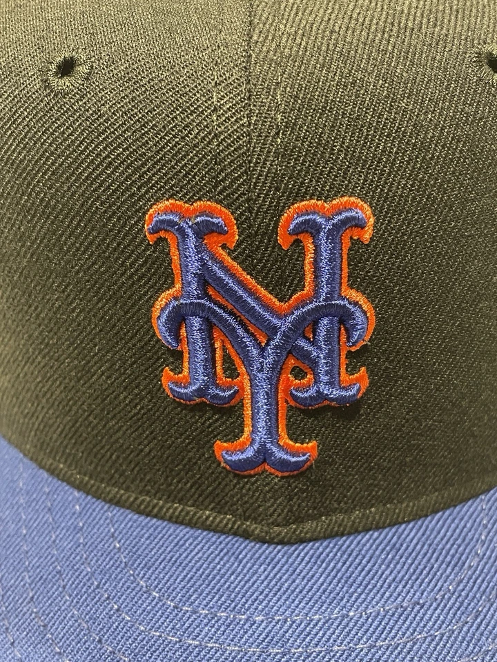 Boné de beisebol vintage New Era New York Mets 7 1/8 5950 coleção diamante - Imagem 2 de 4