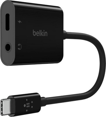 Belkin RockStar USB-C auf 3,5mm Klinke Audio Ladeadapter 60W Schwarz