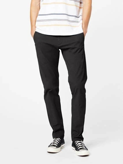 Dockers Mens Motion Chino Slim Fit Pants in Black Size 34W x 29L 7690₽