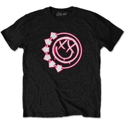 Blink 182 Kids T Shirt Six Arrow Smile Band Logo offiziell Schwarz Ages 1-12 yrs