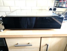 AEG KDE911424B Warming Drawer 14cm Black Glass Push Open Plate Warmer Built In