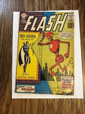 THE FLASH #133 December DC Abra Kadabra,Kid Flash, Puppet Flash