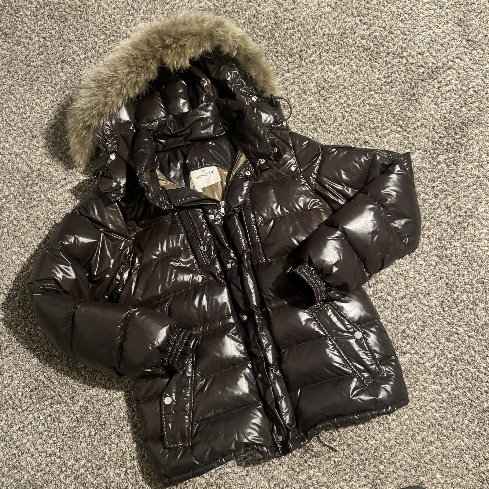 Moncler — Dark Brown Moncler Coat Size 3