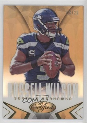 2014 Certified Gold Mirror /25 Russell Wilson #85 is2