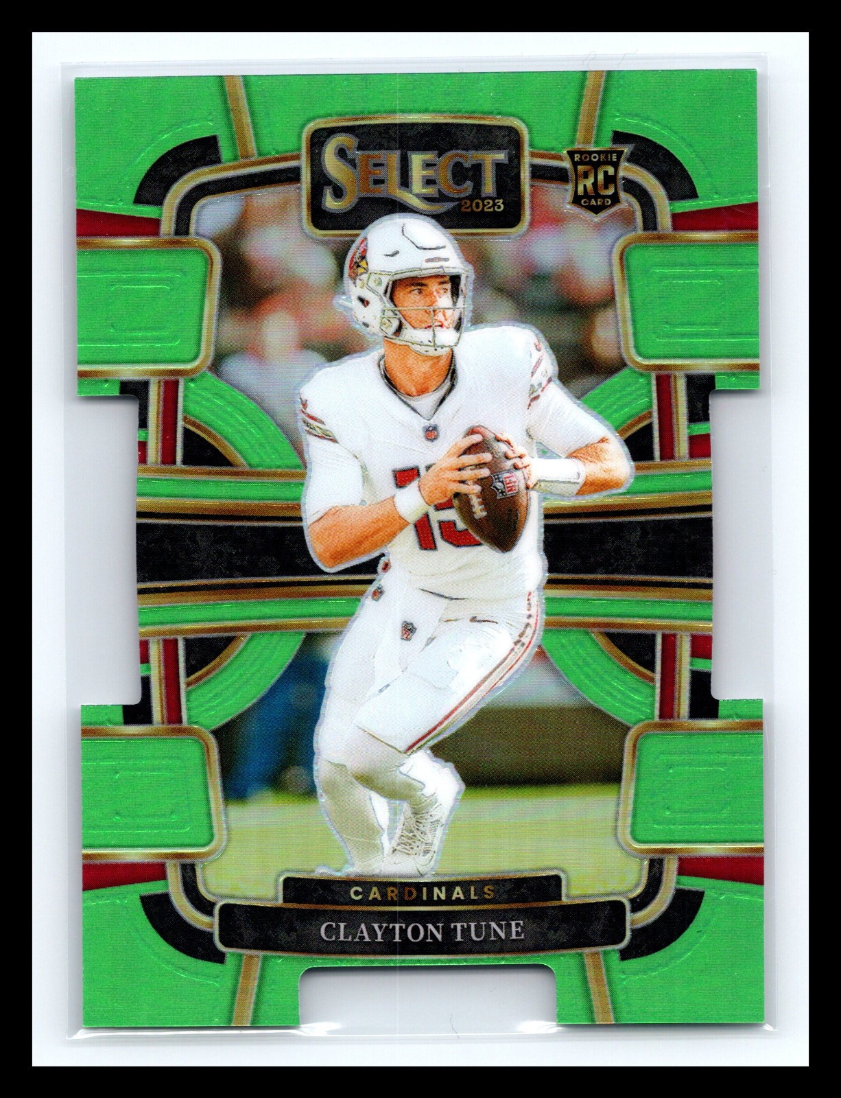 💥 2023 Select Clayton Tune RC Neon Green Prizm Holo Rookie Concourse RC # 599
