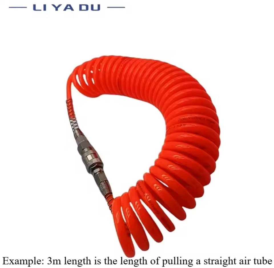 Tubo Gomma Aria Compressa Professionale Con Raccordi Attacco Rapido Universale - Imagen 3 de 4