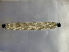 Vintage Kenneth Jay Lane Pearl Strand And Flower Necklace