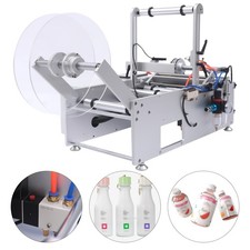 LT-190 Semi Automatic Round Bottle Labeling Machine Label Marking Machine 300W