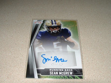 2022 SAGE HIGH SERIES FOOTBALL SEAN MC GREW AUTO, SIGNED ROOKIE CARD-NO RESERVE